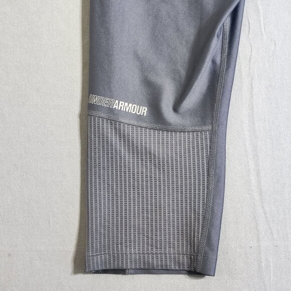 Under Armour active wear sport leggings women's size 10 or 12 grey colour crop - Picture 6 of 12